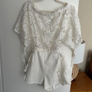 White Lace Romper